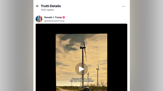 Donald Trump shares viral "Landman" scene on Truth Social. (Credit: Donald Trump/Truth Social/https://truthsocial.com/@realDonaldTrump/posts/114316185108722516)